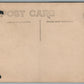 PATRIOTIC KIDS w/ AMERICAN FLAGS ANTIQUE REAL PHOTO POSTCARD RPPC