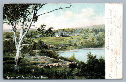 ASTICOU MT. DESERT ISLAND ME ANTIQUE POSTCARD