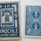 BICYCLE PINOCHLE ANTIQUE PLAYING CARDS w/ BOX & TAX STAMP