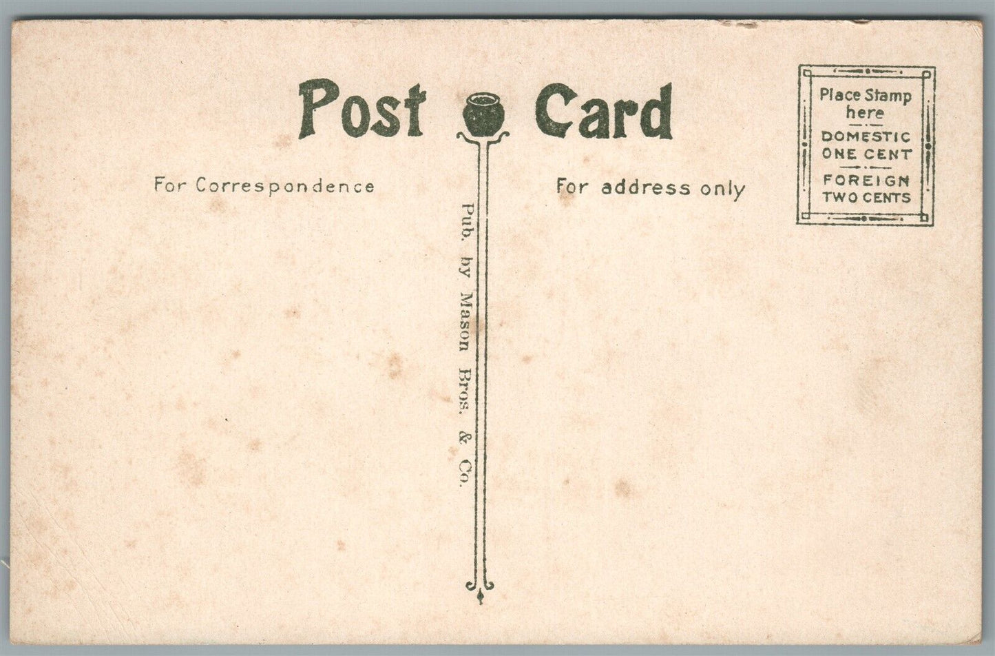REVERE BEACH MA THOMPSON'S SCENIC RAILWAY ANTIQUE POSTCARD