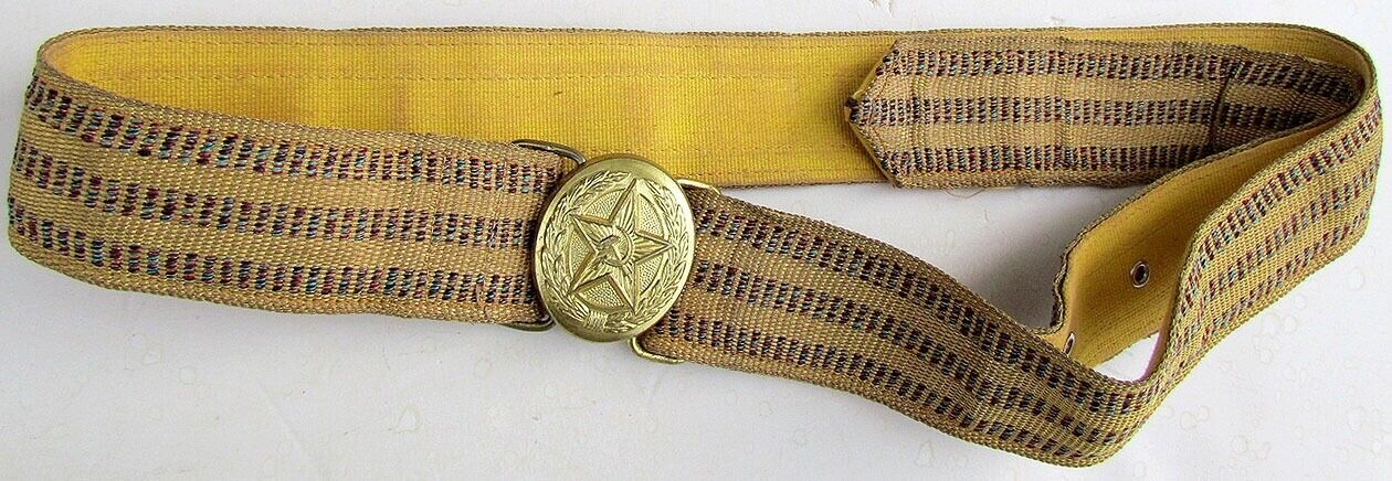 1970s RUSSIAN SOVIET ARMY OFFICER MILITARY PARADE UNIFORM BROCADE BELT