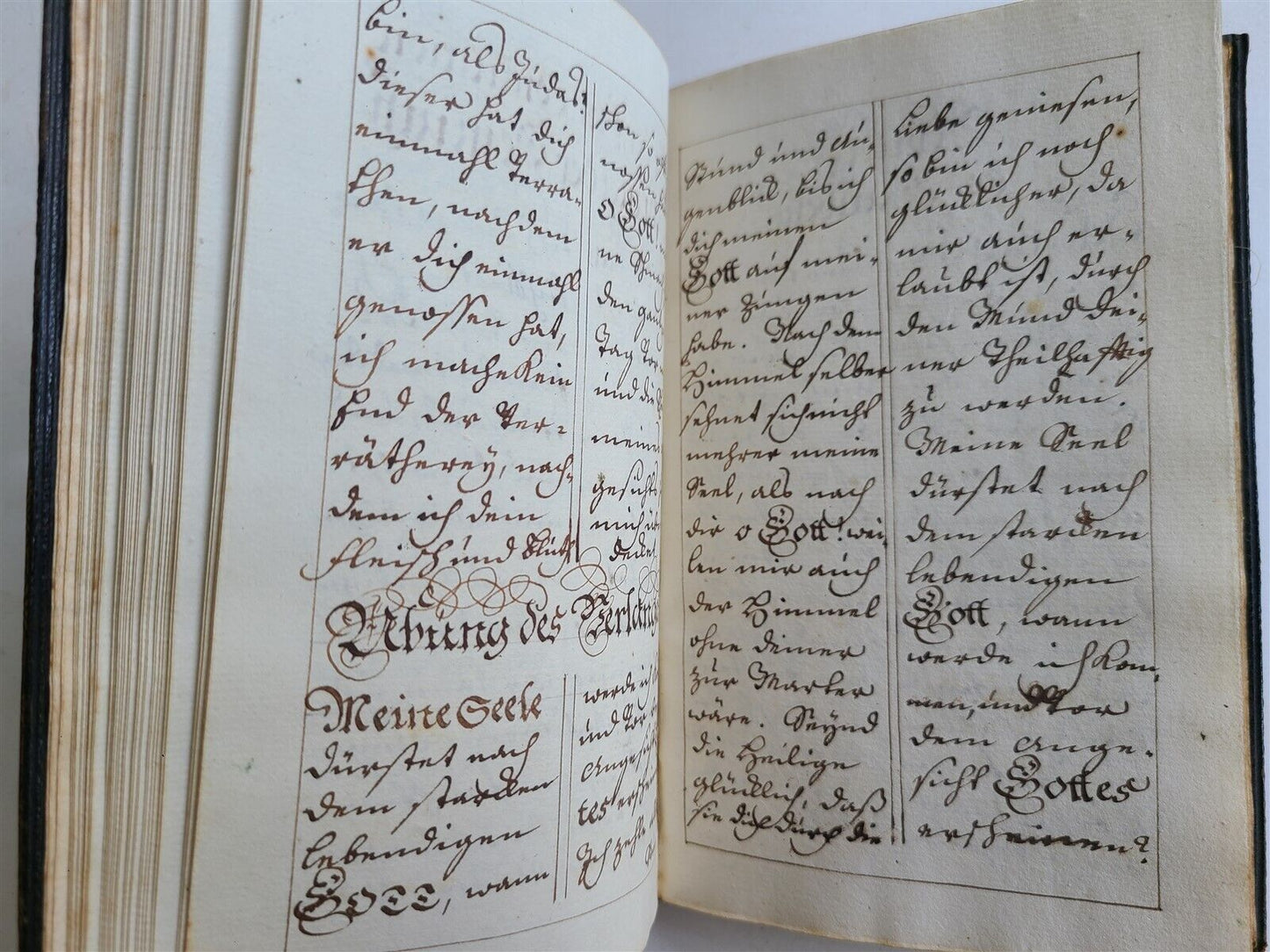 18th century GERMAN MANUSCRIPT PRAYER BOOK antique HANDWRITTEN