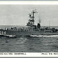 MILITARY SHIP USS CROMWELL ANTIQUE POSTCARD