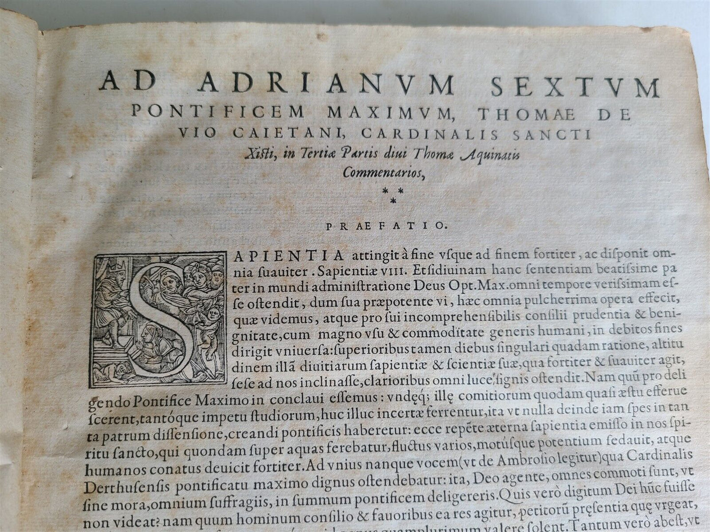 1558 THOMAS AQUINAS Summa sacrae theologiae antique FOLIO