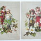 PHILADELPHIA PA DRESSING ROOMS set of 2 ANTIQUE VICTORIAN TRADE CARDS