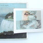 RARE VINTAGE FOLDING POSTCARD AMERICAN FALLS FROM HILL ON GOAT ISLAND NY