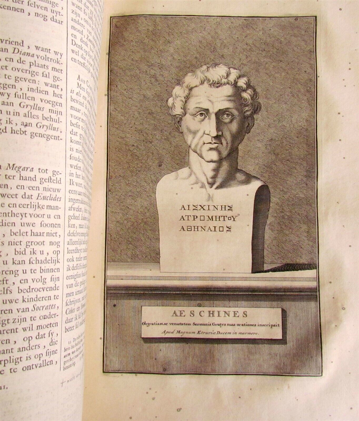 1702 DESCRIPTION of GREEK & EASTERN PHILOSOPHERS FOLIO antique 45 ENGRAVINGS