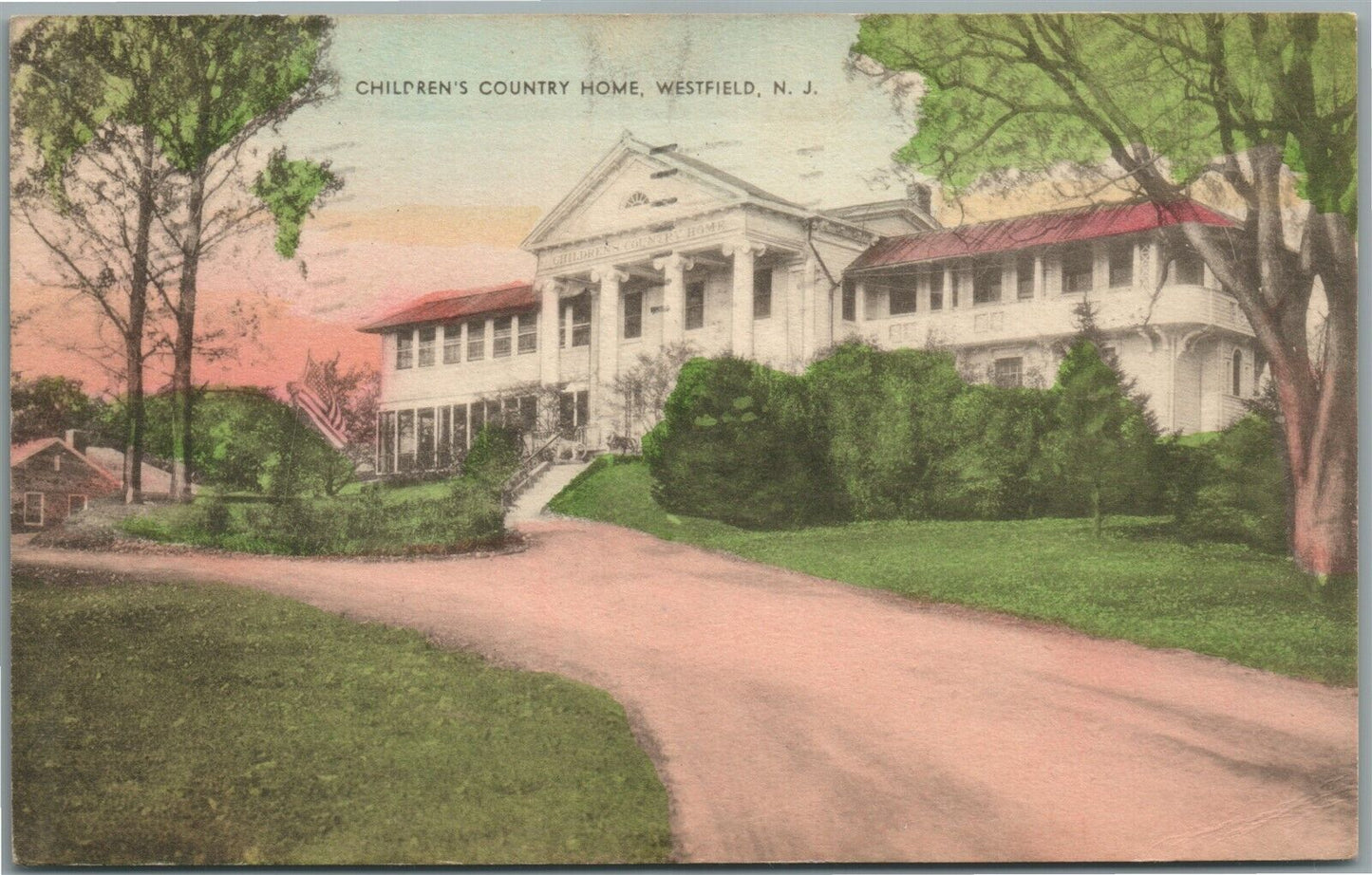WESTFIELD NJ CHILDREN'S COUNTRY HOME ANTIQUE POSTCARD