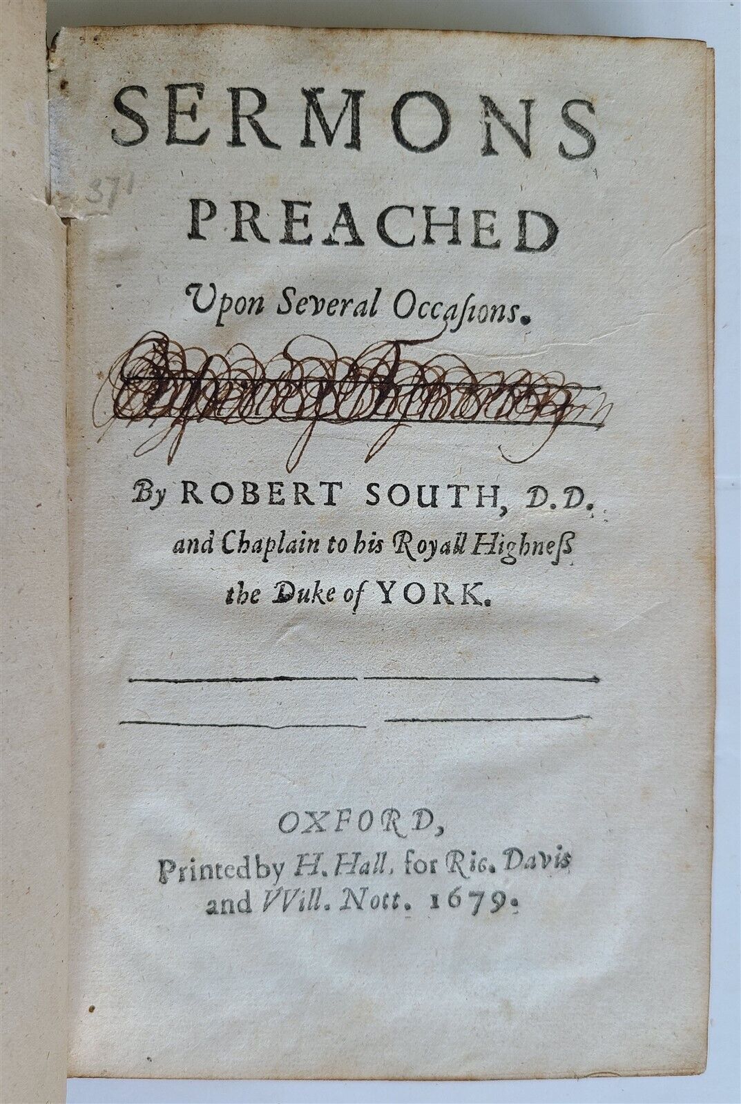 1679 SERMONS by Robert South antique in ENGLISH