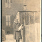 SMALL GIRL w/ DOLL ANTIQUE REAL PHOTO POSTCARD RPPC