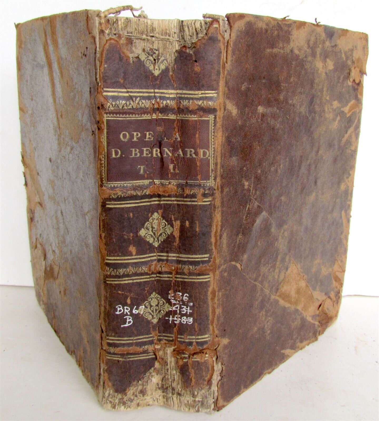 1583 2 volumes ANTIQUE 16th century D.BERNARDI OPERA Bernard of Clairvaux VENICE