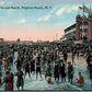 BRIGHTON BEACH BROOKLYN NY PARKWAY BATHS & BEACH 1914 ANTIQUE POSTCARD