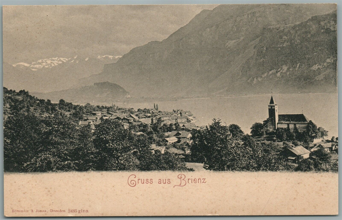 BRIENZ GERMANY ANTIQUE POSTCARD