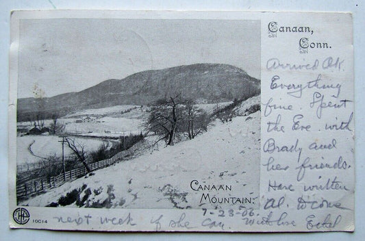 ANTIQUE 1906 UNDIVIDED POSTCARD CANAAN MOUNTAIN CANAAN CONN.