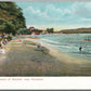 HAWAII WAIKIKI BEACH NEAR HONOLULU ANTIQUE POSTCARD PRIVATE MAILING CARD