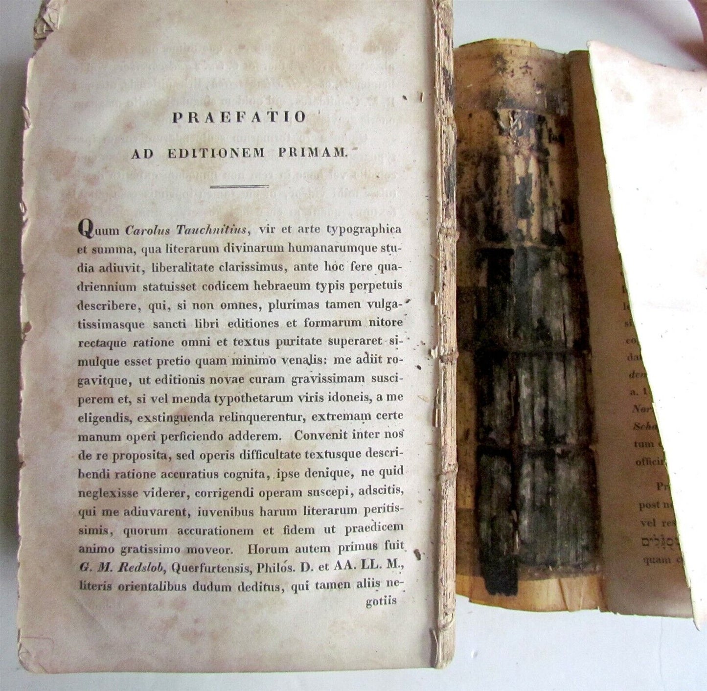 BIBLIA HEBRAICA 1839 antique BIBLE