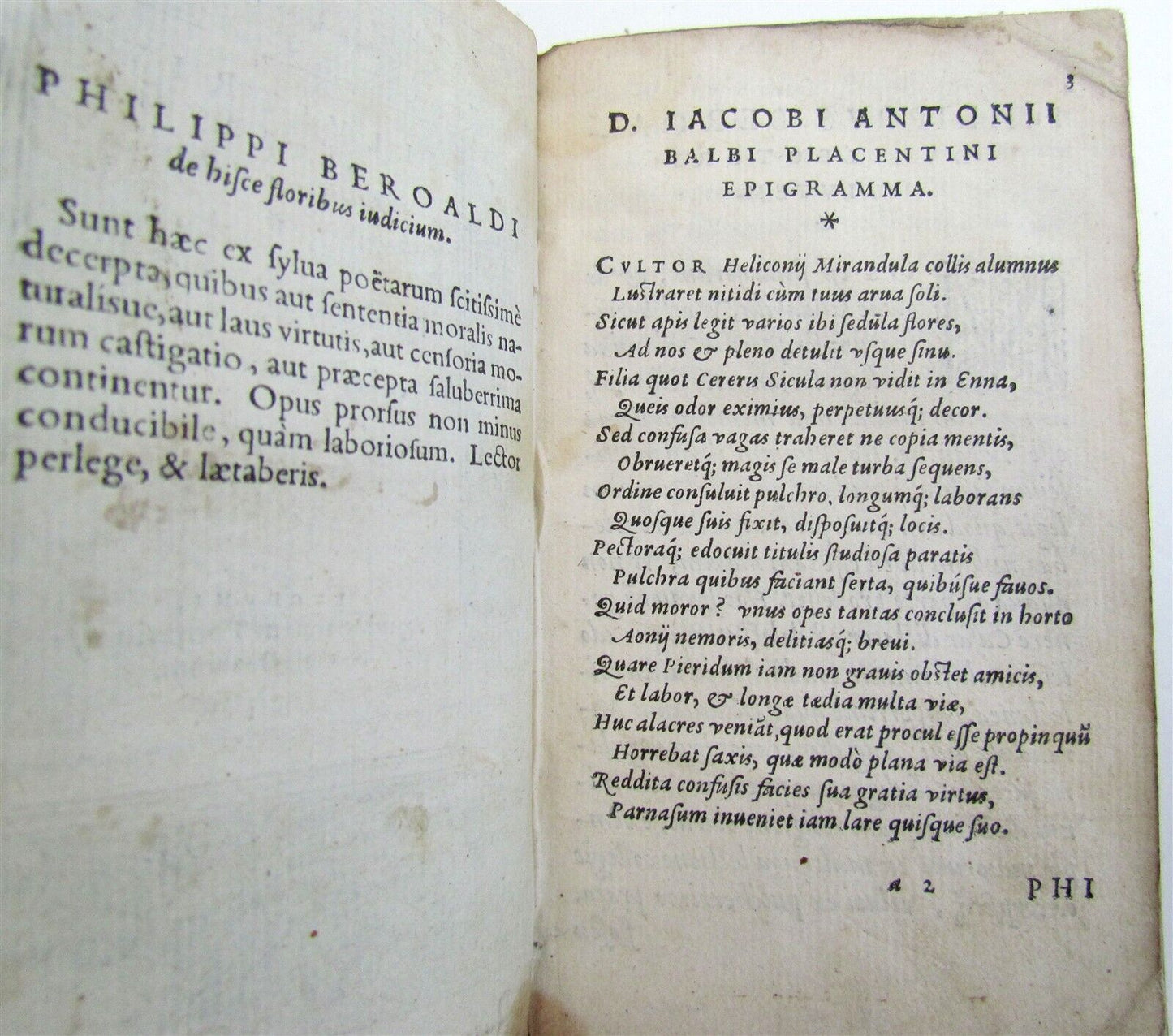 1559 ANTHOLOGY OF LATIN POETS antique ILLUSTRIUM POETARUM FLORES 16th CENTURY