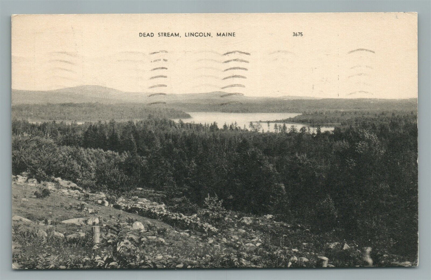 LINCOLN ME DEAD STREAM VINTAGE POSTCARD