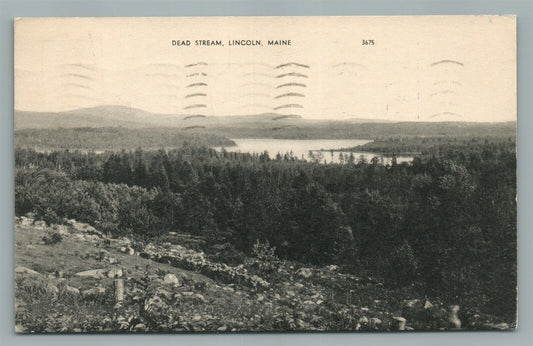 LINCOLN ME DEAD STREAM VINTAGE POSTCARD