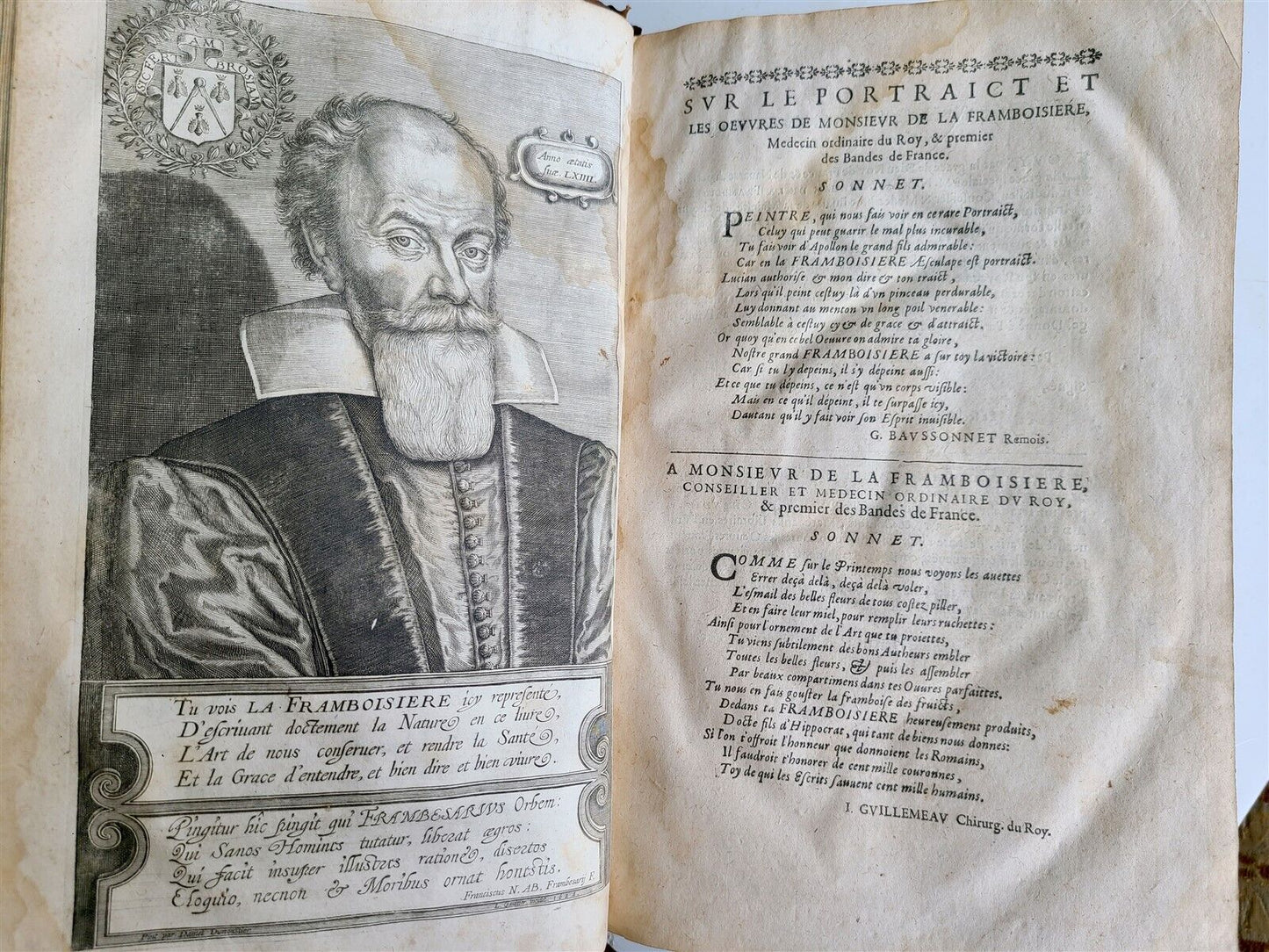 1631 MEDICAL TREATISE by A.FRAMBOISIERE French doctor of King antique FOLIO