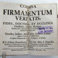 1738 COLUMNA et FIRMAMENTUM VERITATIS antique PIGSKIN BOUND in LATIN