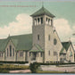 NARRAGANSETT PIER RI ST.PHILOMENA'S CHURCH ANTIQUE POSTCARD