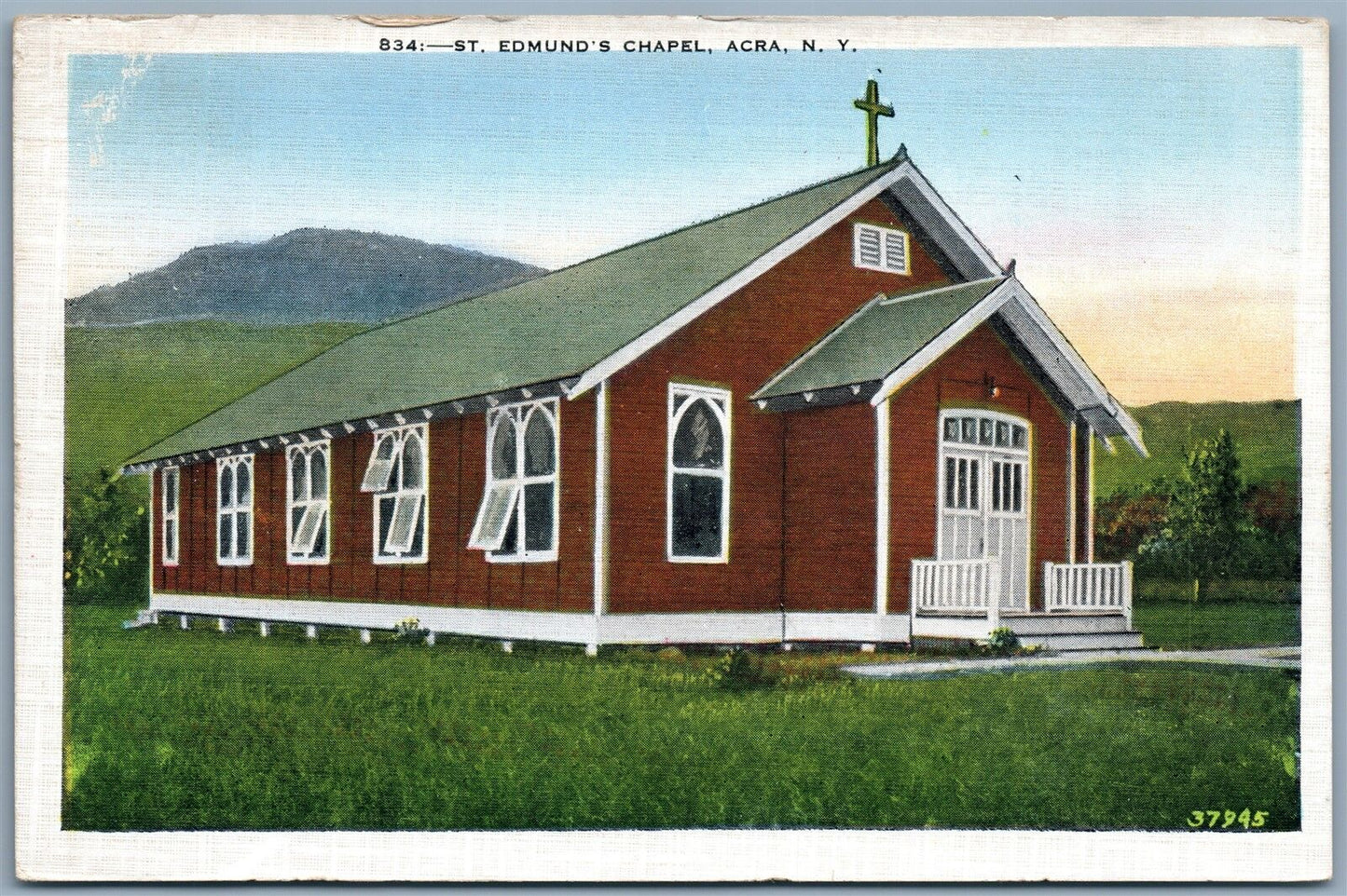 ACRA NY EDMUND'S CHAPEL ANTIQUE POSTCARD