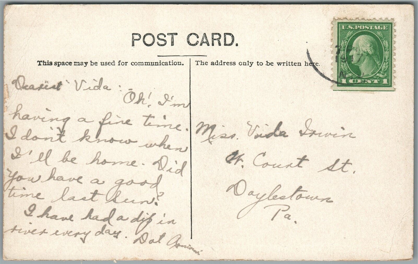 FRENCHTOWN NJ PUBLIC SCHOOL ANTIQUE POSTCARD