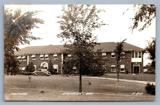 EDGERTON WI HOSPITAL ANTIQUE REAL PHOTO POSTCARD RPPC