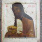 RUSSIAN TRADITIONAL ICON of JOHN THE BAPTIST ANTIQUE late17th-early 18th cent.