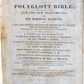 1838 BIBLE POLYGLOTT in ENGLISH antique AMERICANA Brattleboro ILLUSTRATED