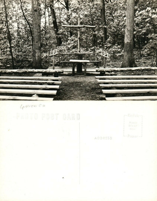 FOREST CHURCH (?)  VINTAGE RPPC REAL PHOTO POSTCARD