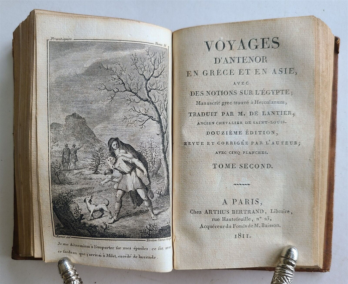 1811 ANTENOR'S TRAVELS Voyages d'Antenor en Grece et en Asie ANTIQUE iilustrated