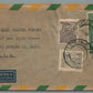 BRAZIL to LOS ANGELES USA VINTAGE COVER w/ STAMPS