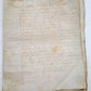 1645 MANUSCRIPT on VELLUM antique LAW DOCUMENT in FRENCH 10 leaves