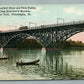 PHILADELPHIA PA PARK TROLLEY BRIDGE ANTIQUE POSTCARD