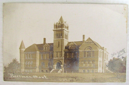 BOZEMAN MONTANA RPPC ANTIQUE REAL PHOTO POSTCARD