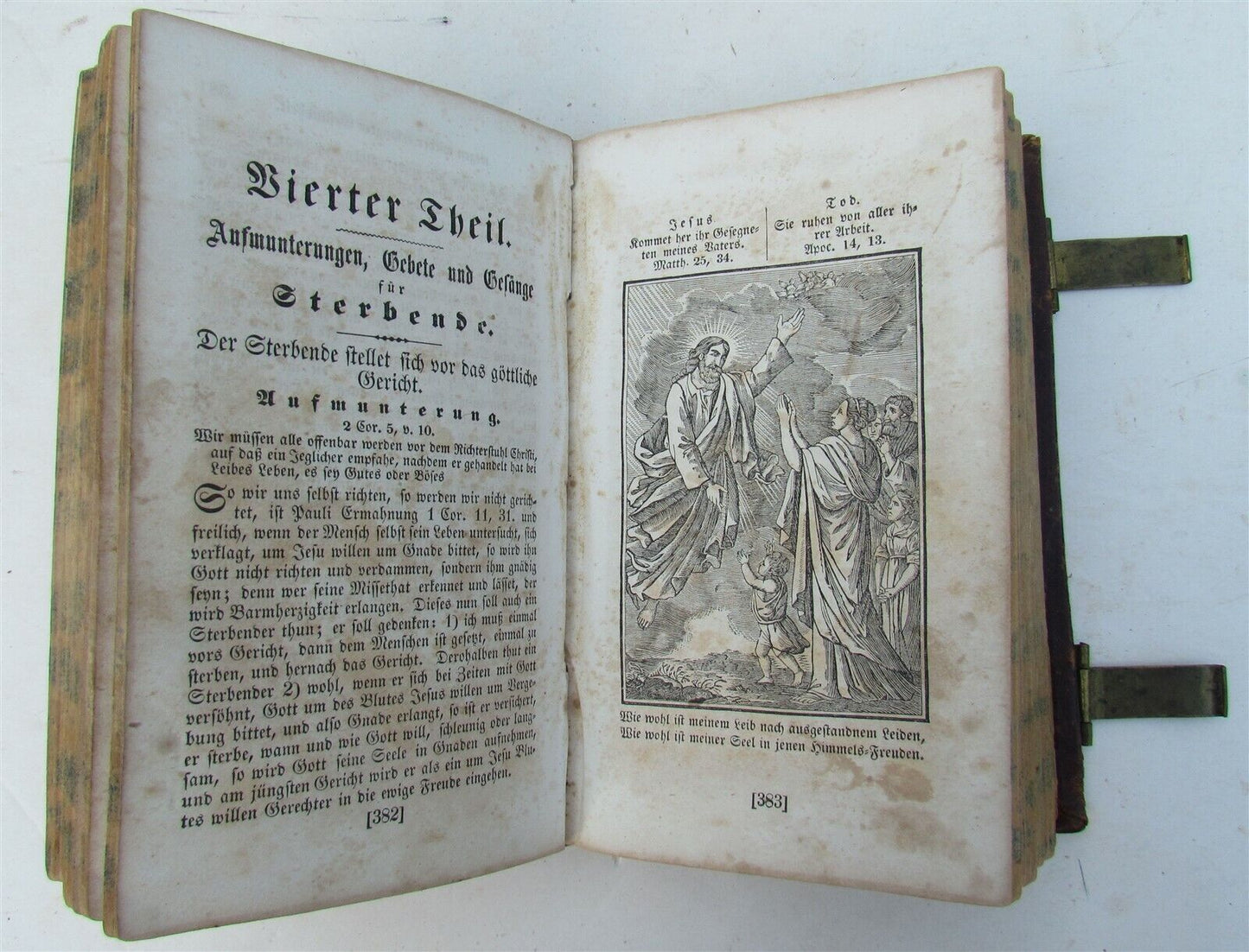 1856 GERMAN DAILY PRAYERS BOOK By Johann Stark antique AMERICANA Philadelphia