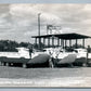 LAKE DELTON WI AMPHIBIAN LINES BOATS VINTAGE REAL PHOTO POSTCARD RPPC