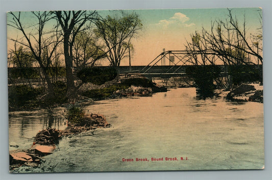 BOUND BROOK NJ GREEN BROOK ANTIQUE POSTCARD