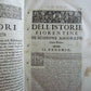 1641-1647 HISTORY OF FLORENCE 3 FOLIO VOLUMES by Ammirato antique VELLUM BOUND