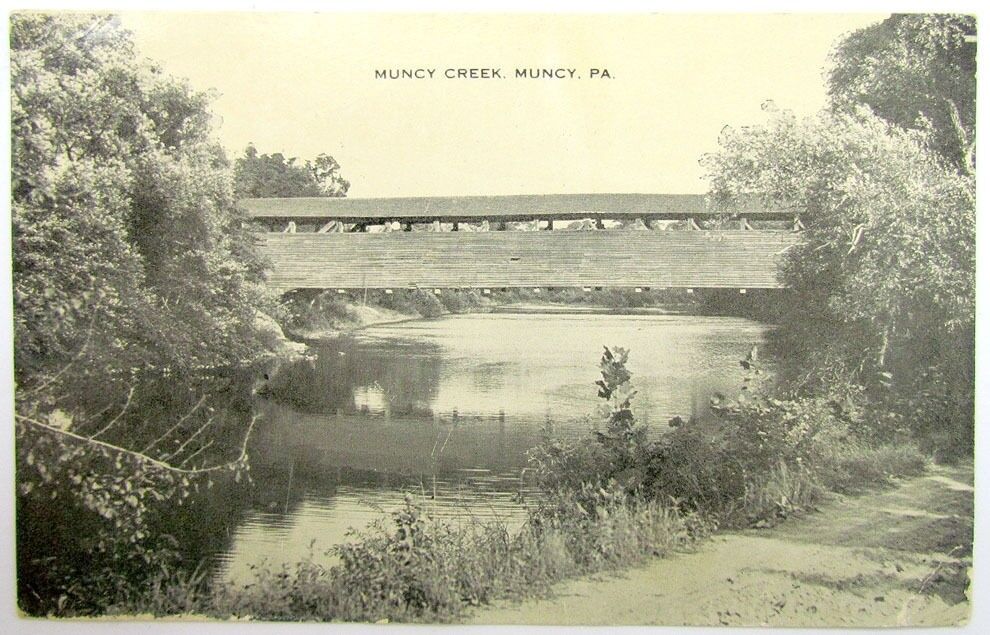 1918 ANTIQUE POSTCARD MUNCY CREEK MUNCY PA