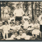 GIRLS CAMP GROUP ANTIQUE REAL PHOTO POSTCARD RPPC