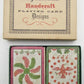 VINTAGE EARLY AMERICAN HANDCRAFT DESIGNS PLAYING CARDS DOUBLE DECK BOX