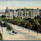 PLAUEN i.V. BLUCHERSTRASSE GERMANY 1910 ANTIQUE POSTCARD w/ STAMP