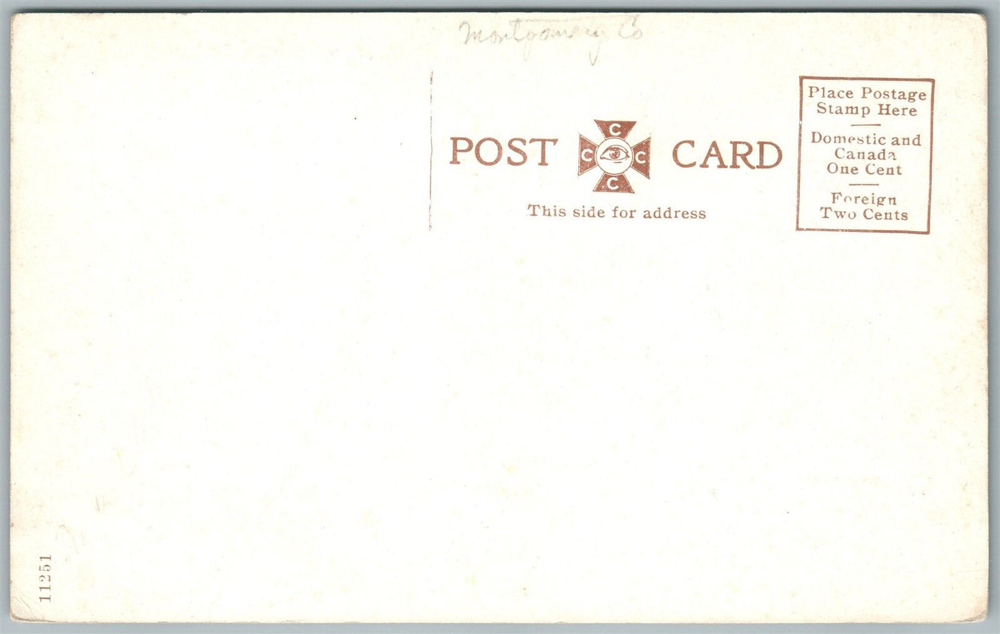 LEDERACHVILLE PA SCHOOL HOUSE ANTIQUE POSTCARD