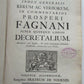 1759 VELLUM BOUND ANTIQUE FOLIO by PROSPERI FAGNANI