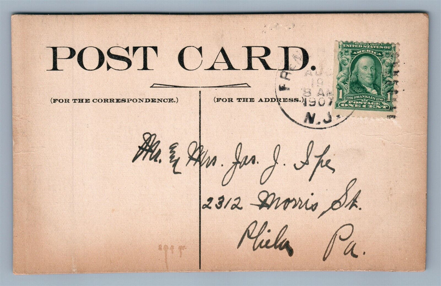 FRENCHTOWN NJ NISSISSASAWAY ANTIQUE REAL PHOTO POSTCARD RPPC