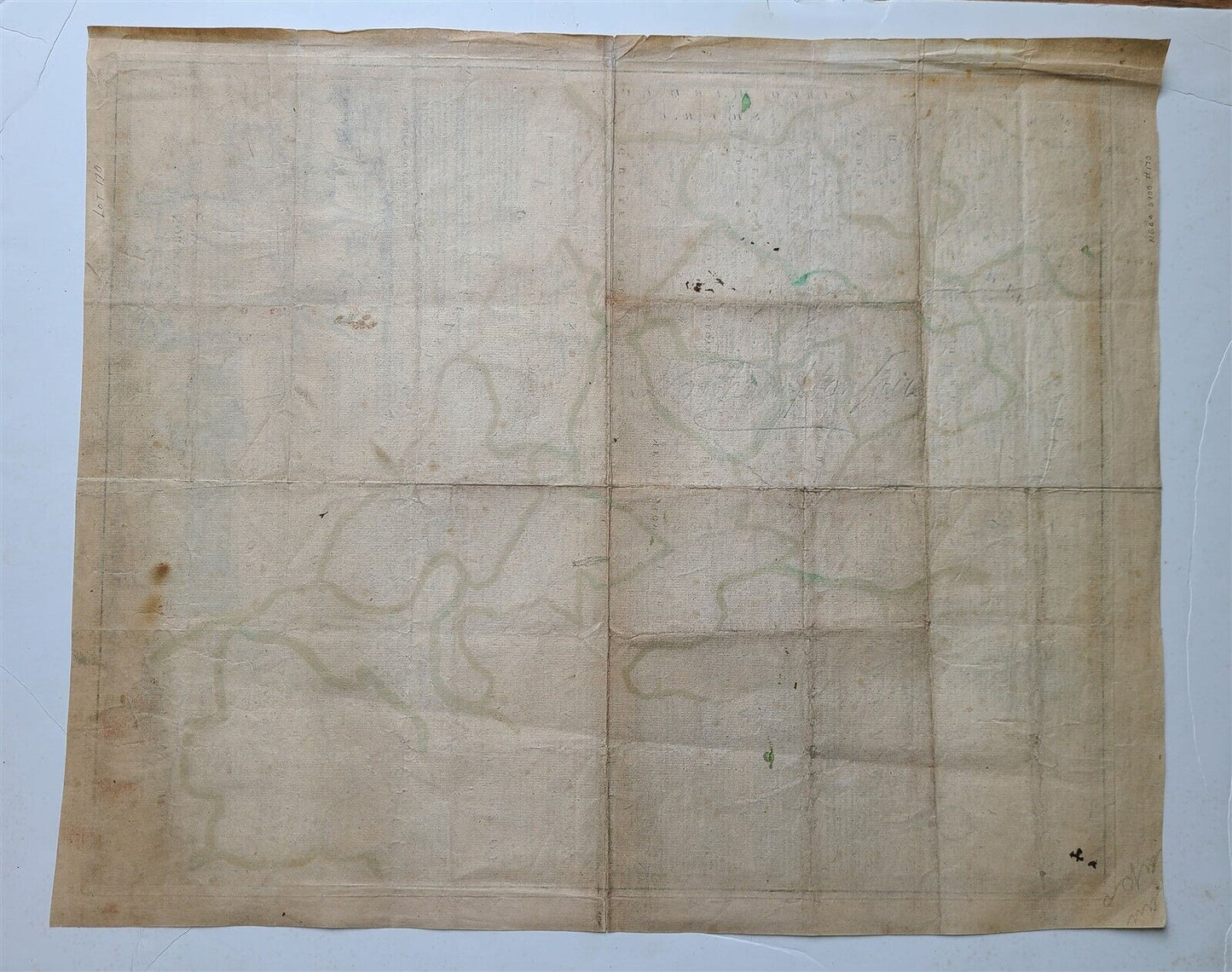 1764 ACCURATE MAP OF THE COUNTY OF NORTHAMPTON antique 17.5 x 21.5" 18th CENTURY