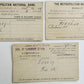 1881 LOT of 3 CINCINNATI OHIO BANKS ANTIQUE STATEMENT CARDS POSTCARDS